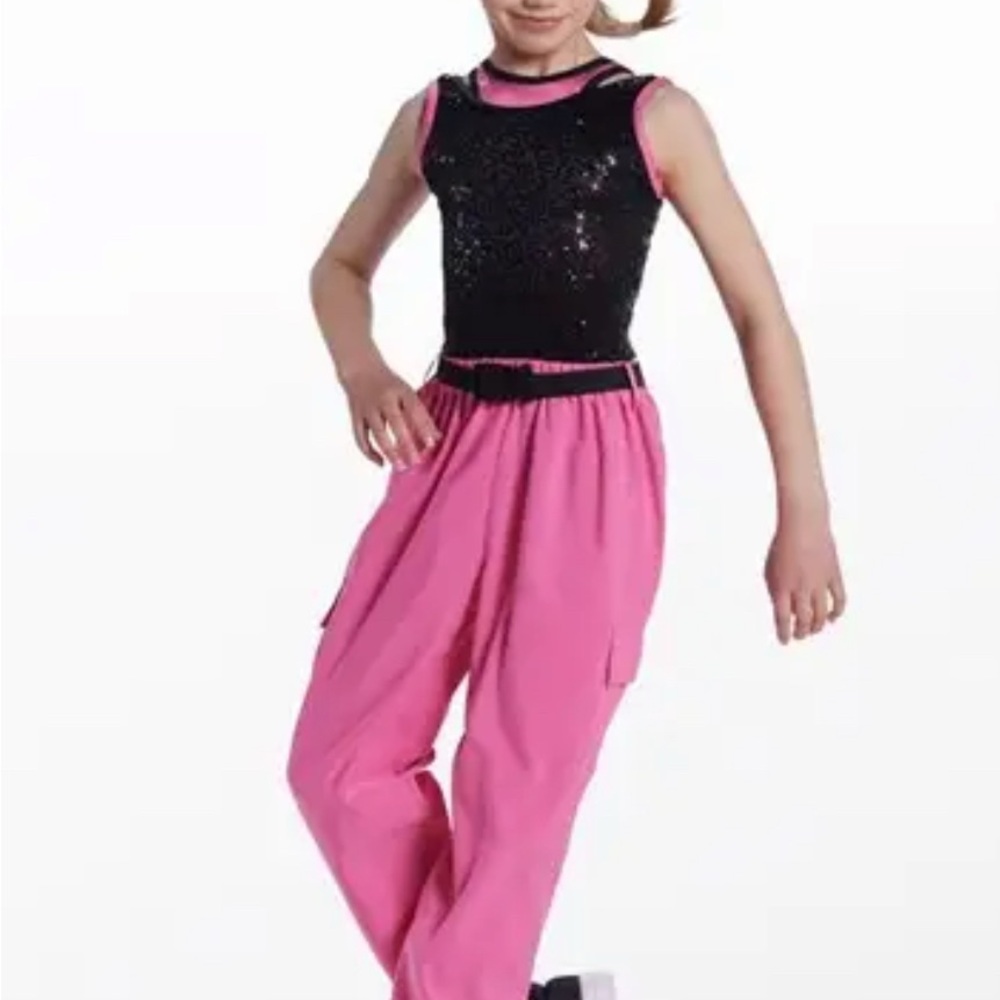 Weissman Black and Pink Kids Hip Hop Dance Costume Small Adult